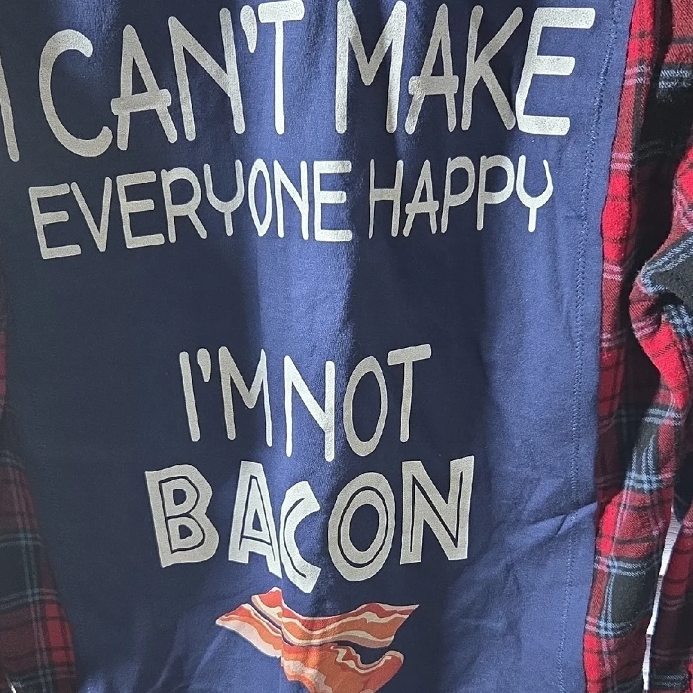 Quiksilver Red and Navy Plaid Flannel Shirt - Picture 2 of 5